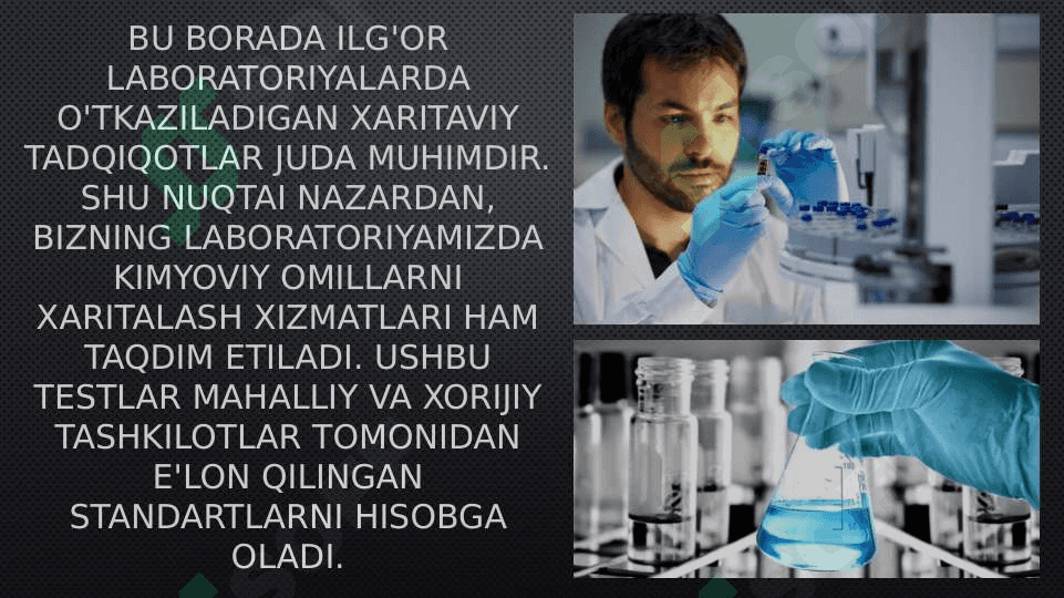 Kimyoviy omillarni umumzaharli va maxsus ta’siri haqida tushuncha. Ishchi zonasi havosining kimyoviy moddalar bilan ifloslanganligini tekshirish va baholash. Korxonada sog’lomlashtirish tadbirlari 5
