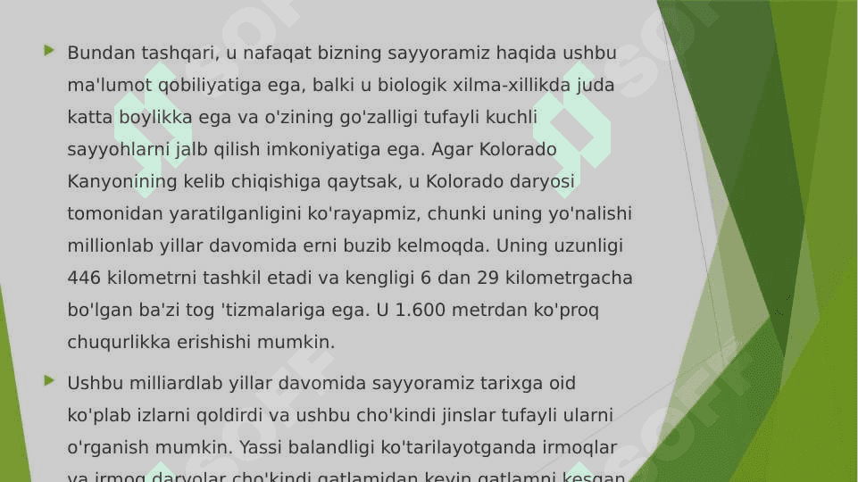 Kolorado kanyoni va uning geologik tarixi 4
