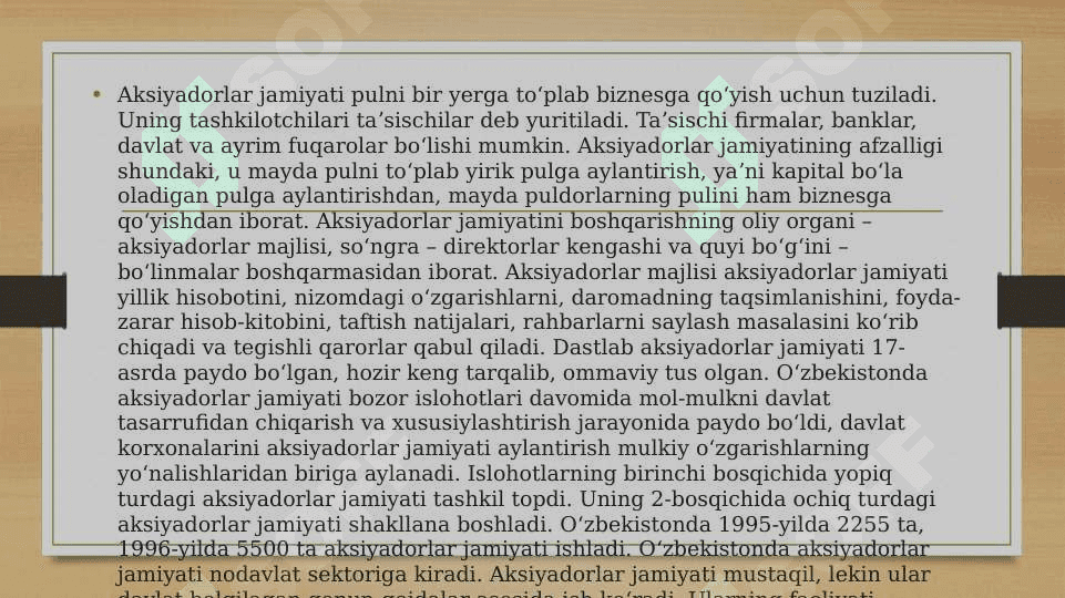 Masʼuliyati cheklangan jamiyat 5