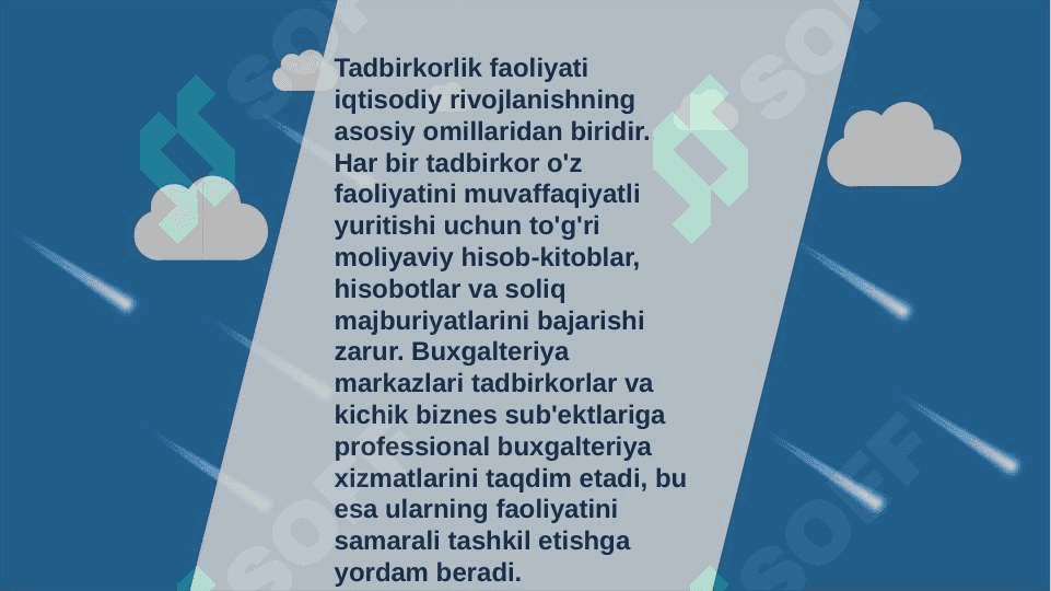 Tadbirkorlik faoliyatini tashkil etish 3