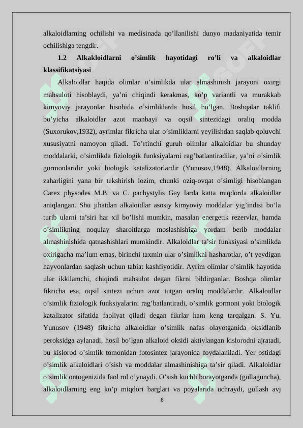 Nikotin va uning birikmalarini-molekula tuzilishi, olinishi, xossalari va ishlatilishi 8