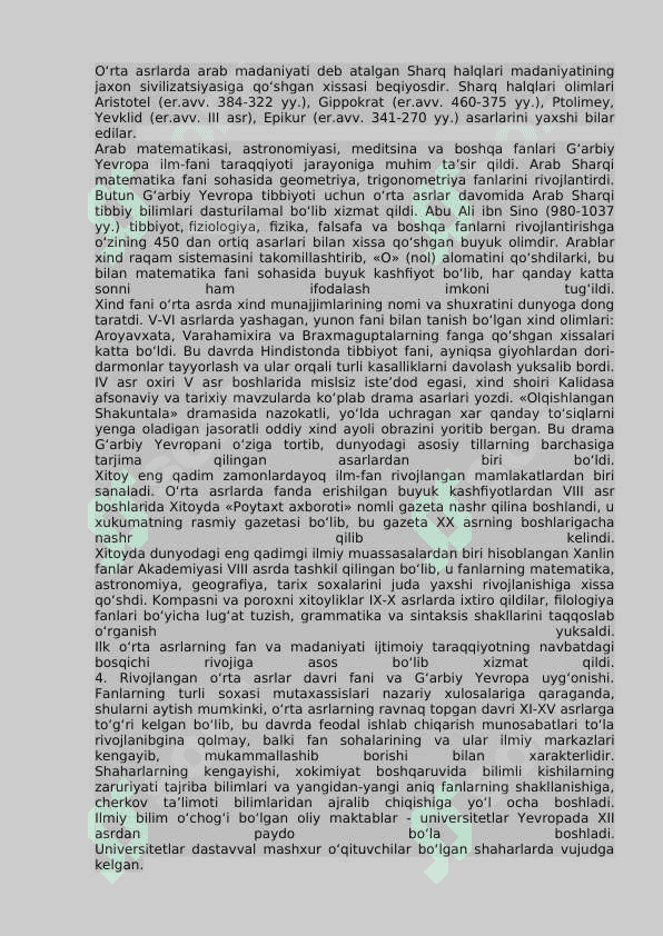 O‘rta asrlarda Yevropa madaniyati 3