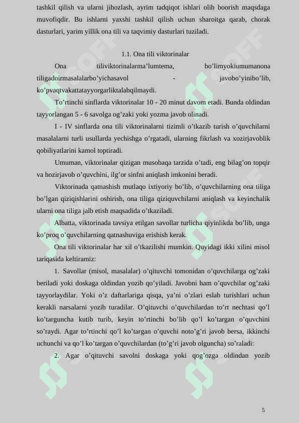 ONA TILINI O’QITISHDA SINFDAN TASHQARI ISHLARNI TASHKIL ETISH 5