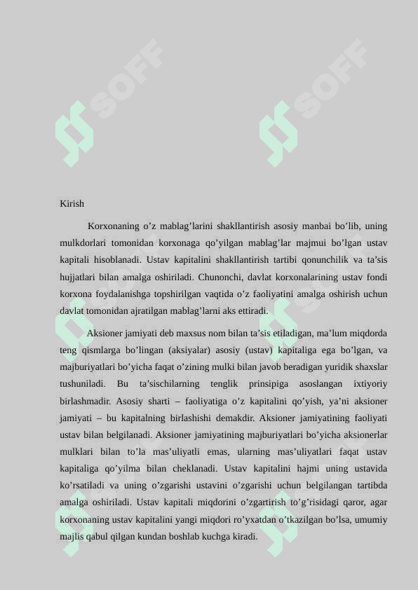 Bank ustav kapitalini shakllantirish hisobi. 3