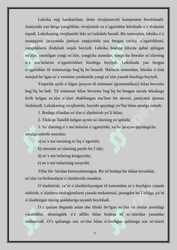 O’zbek tilida neologizmlar 7