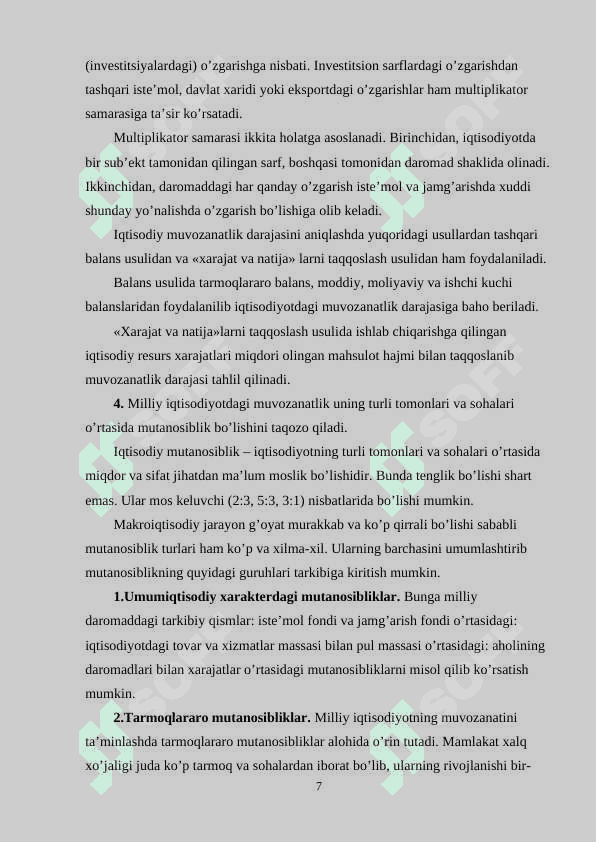 Iqtisodiy barqarorlik 7