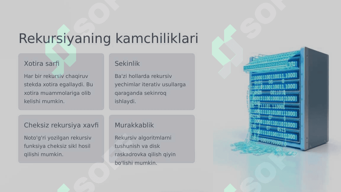 Rekursiya va uni dasturlashda qo'llash 4