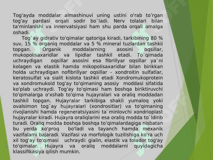 Tog’ay va suyak to’qimasi 3