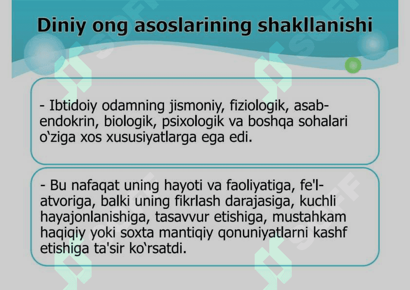 Ilk diniy tasavvurlar 5