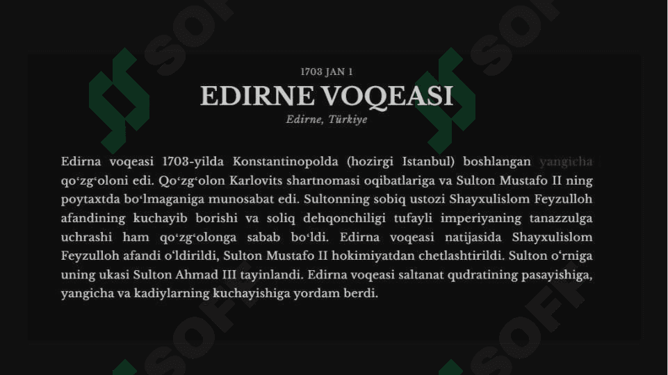 Usmoniylar imperiyasida Turgunlik davri 3