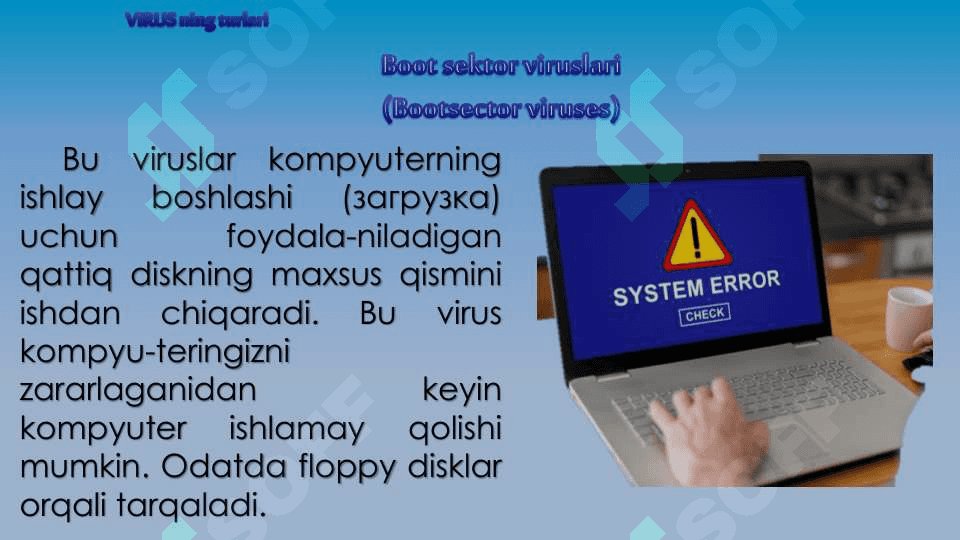 VIRUS VA ANTIVIRUSLAR 8