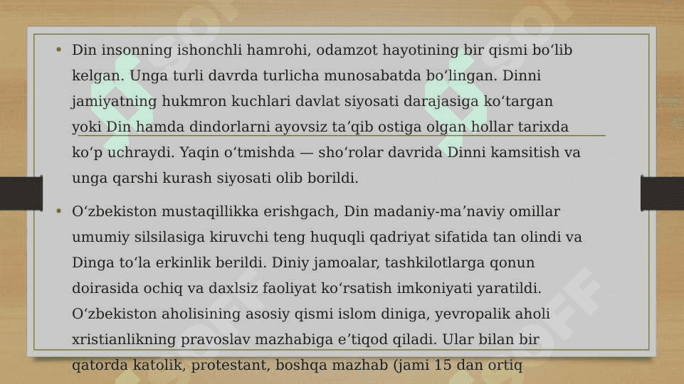 Dinlarning turlari va kelib chiqishining xududiy jihatlari 8
