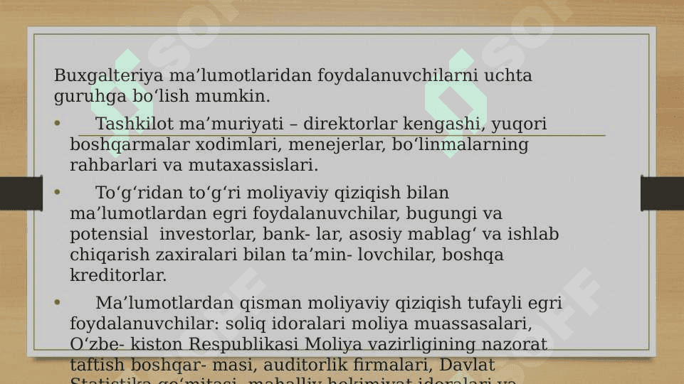 Buxgalteriya hisobi subyektlari 6