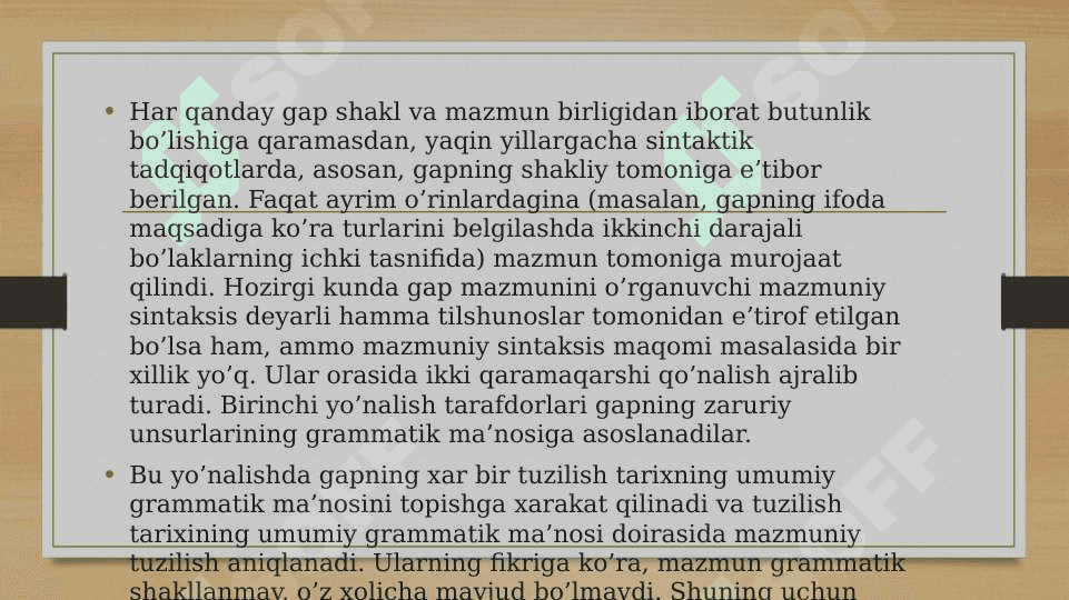 Sodda gap tahlili 2