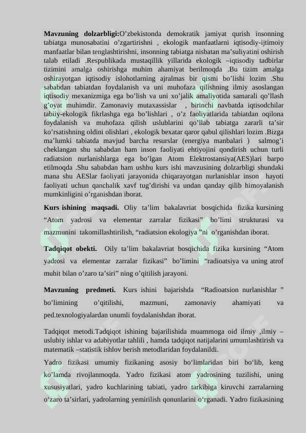 Radiatsion ekologiya 2