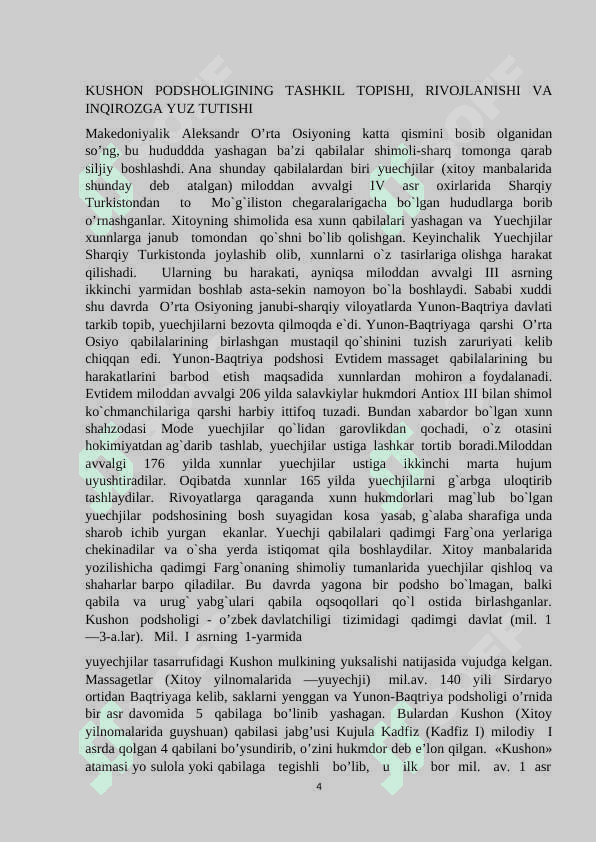 Kushonlar podsholigi davrida boshqaruv 4