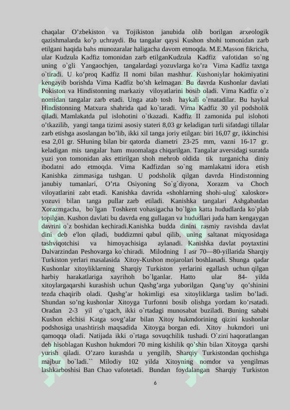 Kushonlar podsholigi davrida boshqaruv 6