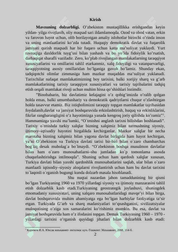 Turkiya XX asrning 60-70- yillaridagi harbiy tuzum davrida 2
