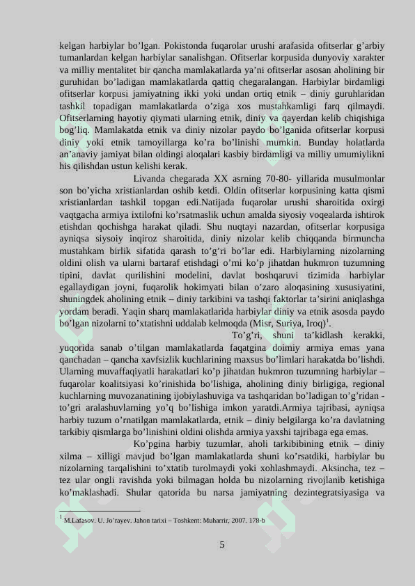 Turkiya XX asrning 60-70- yillaridagi harbiy tuzum davrida 5