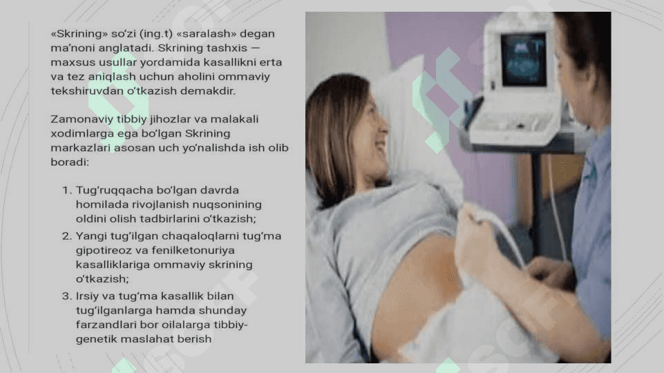 O’zbekistonda Skrining markazlarining faoliyati 4