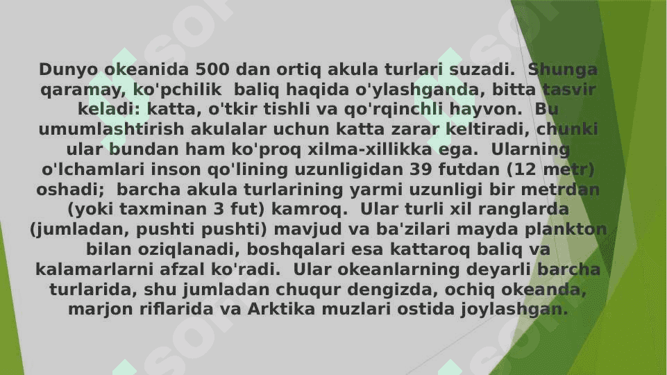 AKULALAR XILMA-XILLIGI VA AHAMIYATI 2
