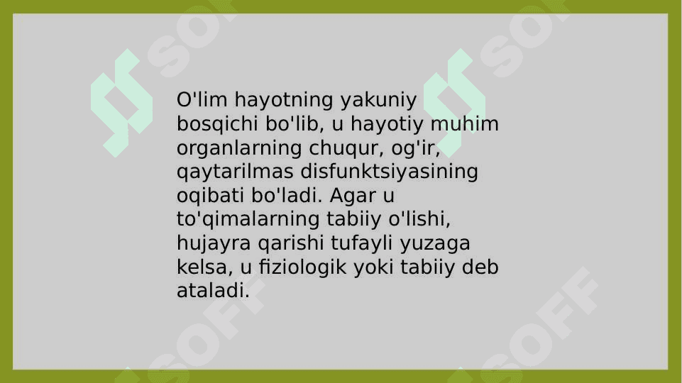 Asosiy diniy konfessiyalarda hayot va       o'limga nisbatan munosabat. 2