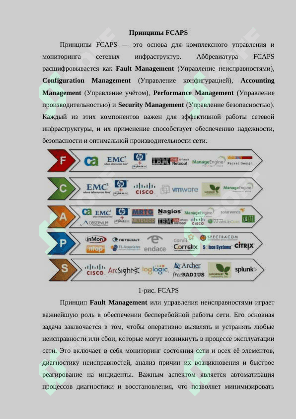 Принципы FCAPS. Применение управления конфигурацией в сети 4