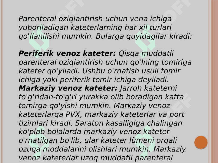 Parenteral oziqlantirish 3