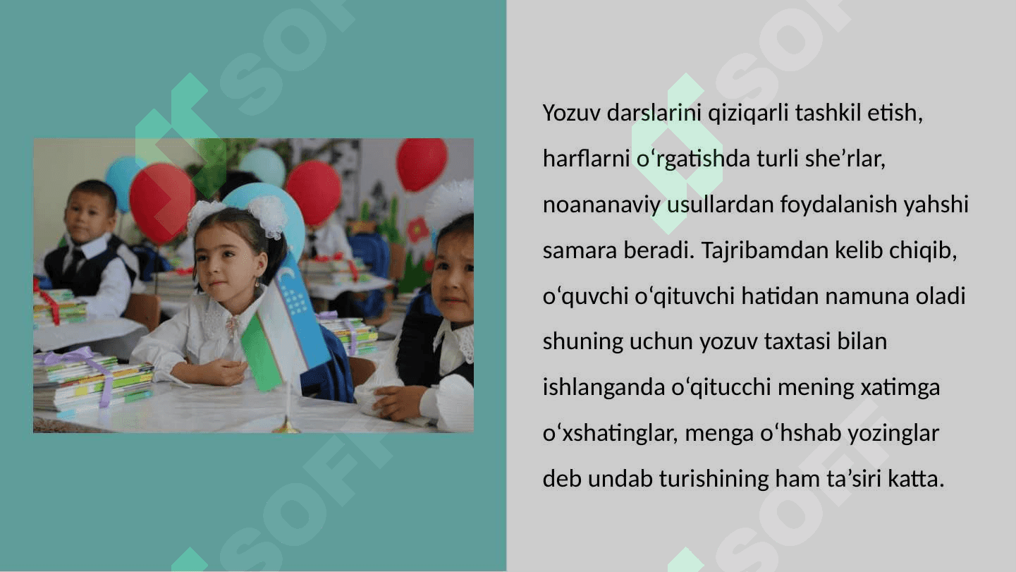 BOSHLANGʻICH SINFLARDA HUSNIXAT DARSLARINI REJALASHTIRISH 4
