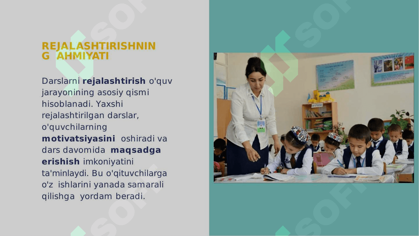 BOSHLANGʻICH SINFLARDA HUSNIXAT DARSLARINI REJALASHTIRISH 5