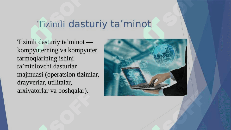 Axborot jarayonlarini amalga oshirishning dasturiy ta‘minoti 4