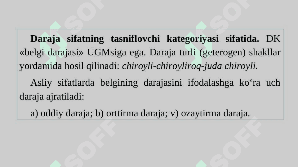 Belgi bildiruvchi mustaqil soʻzlar turkumlari 8