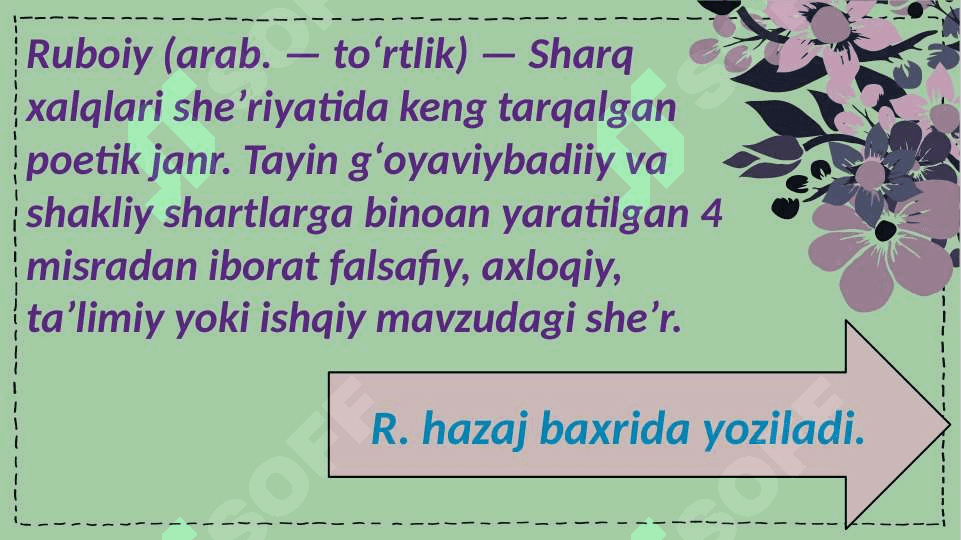 Mumtoz gʻazal va ruboiylar tahlili 4