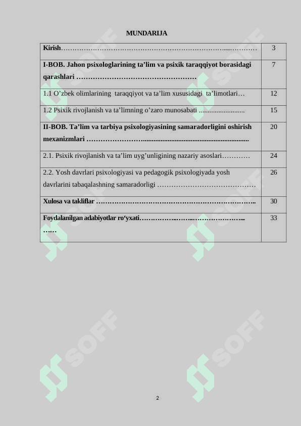PSIXIK TARAQQIYOT VA TA’LIMNING O’ZARO MUNOSABATLARI 2