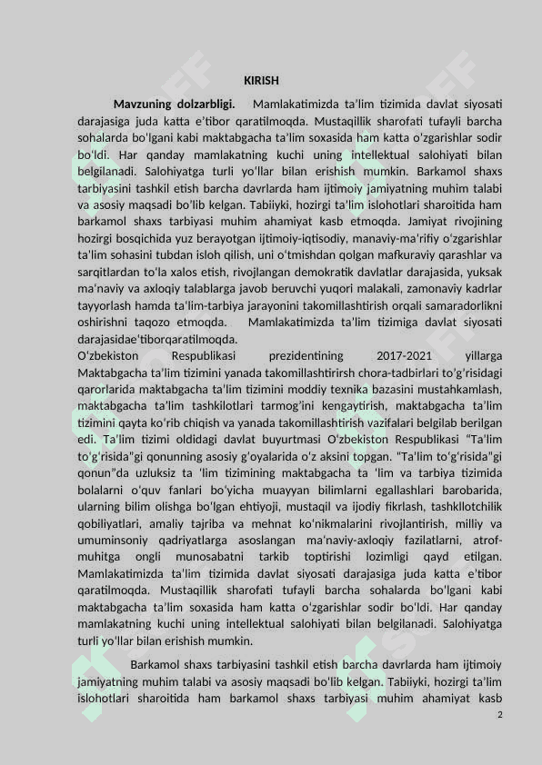 O’zbekistonda maktabgacha tali’mni vujudga kelishi 2
