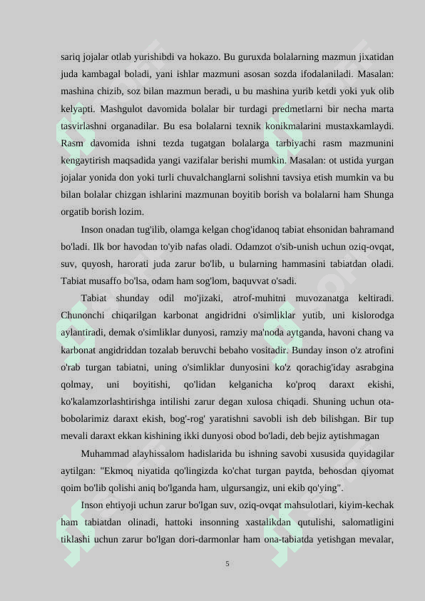 Maktabgacha ta'lim tashkilotida iqtisodiy tushunchalarni sgakllantirish usullari 5