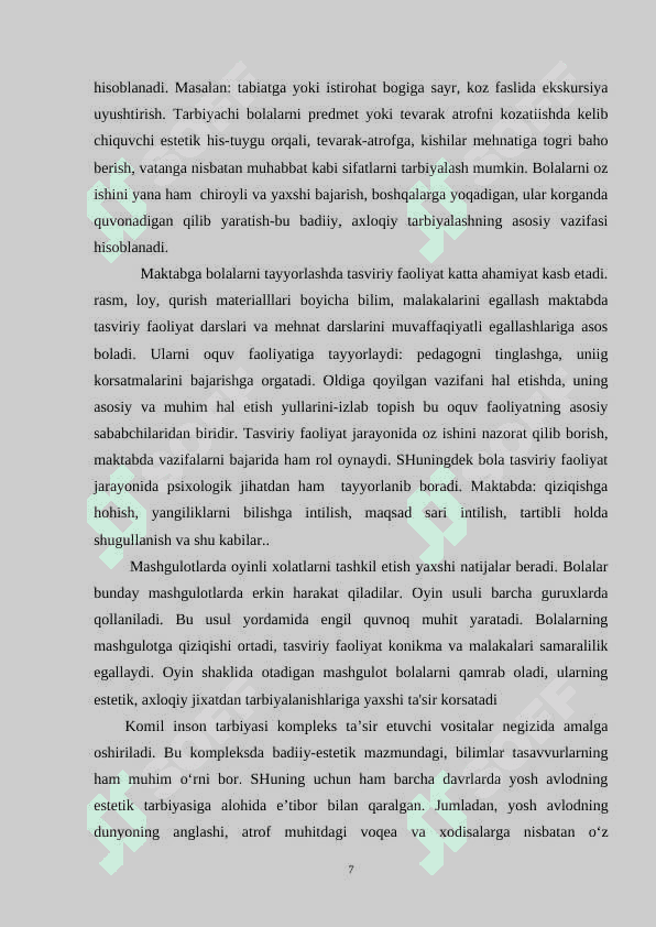 Maktabgacha ta'lim tashkilotida iqtisodiy tushunchalarni sgakllantirish usullari 7