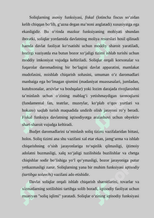 Soliq tizimi va uning vazifalari 7