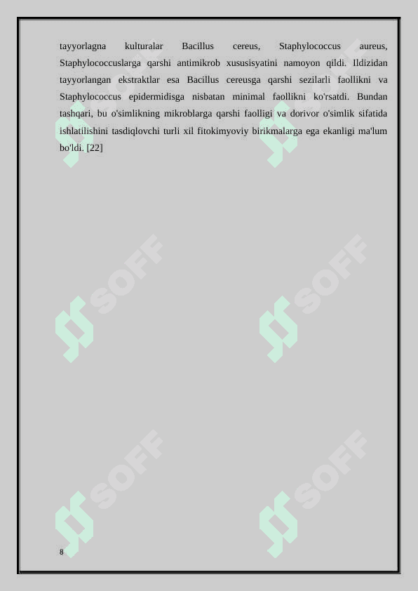 Sachratqi (cichorium inytbus) o’simligining genetik tahlili 8