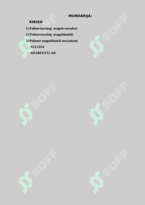 Polimerlarning  magnit xossalari 2