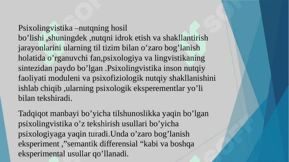 TILSHUNOSLIKNING PSIXOLINGVISTIK TADQIQI 2