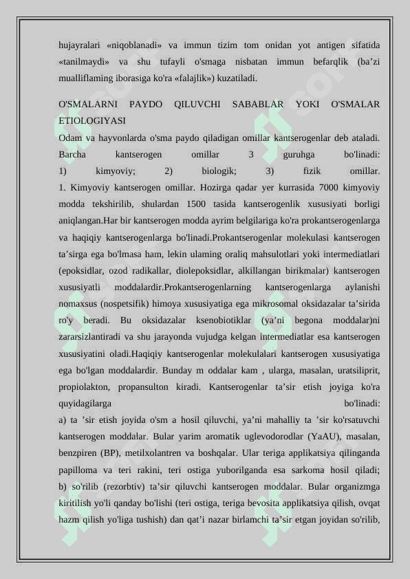 O'sma patofiziologiyasi 6