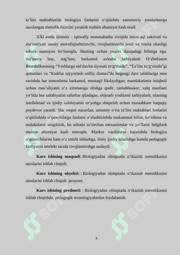 Biologiyadan olimpiada oʻtkazish metodikasi 3