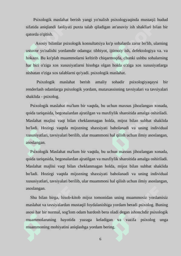 Psixologning kasbiy-etikaviy tamoyillari 6