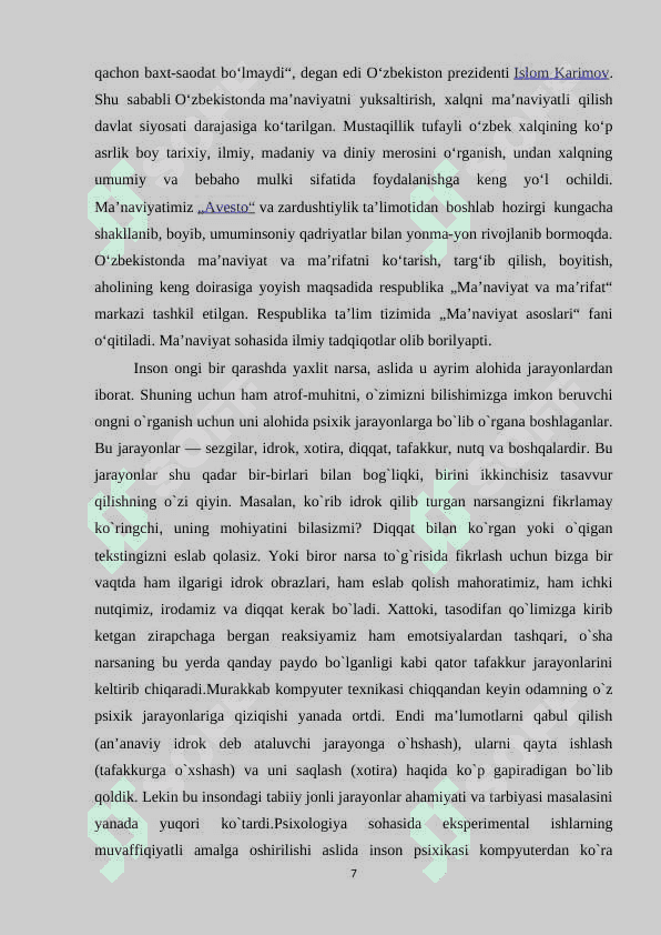 Ma’naviyatning bilish jarayonlari bilan bog’liqligi 6