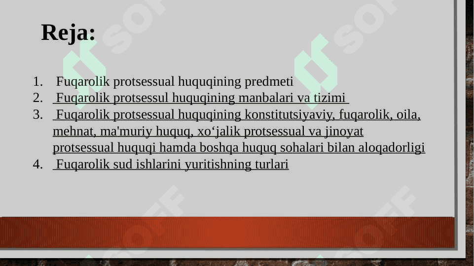 Fuqarolik protsessual huquqi 2