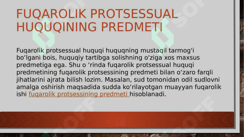 Fuqarolik protsessual huquqi 3
