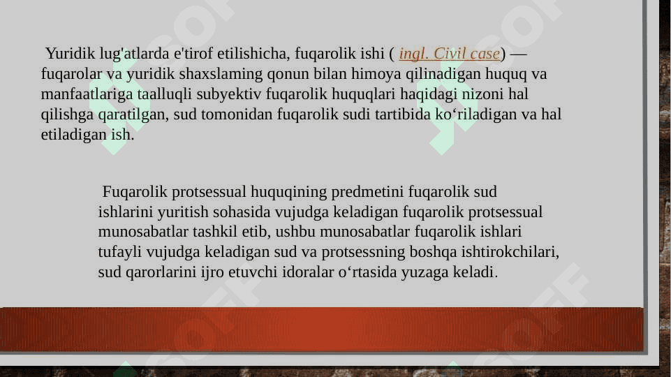 Fuqarolik protsessual huquqi 4