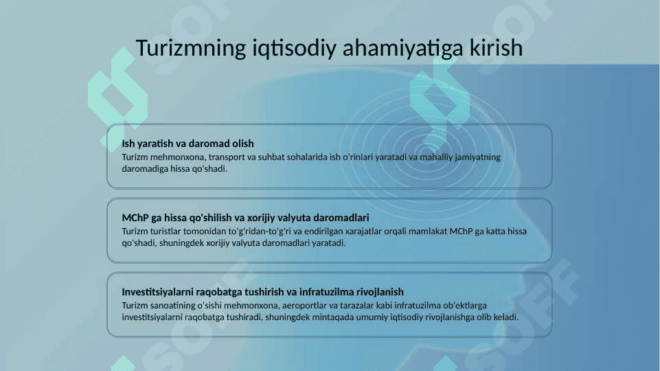 Turizmning iqtisodiy ahamiyatini oshirishda turoperatorlarning o'rni 2