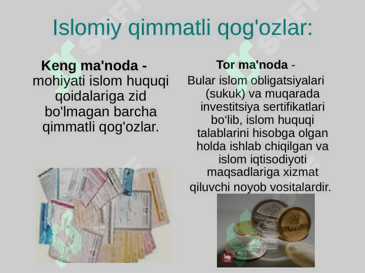 Islomiy qimmatli qog'ozlarning fundamental asosi 5